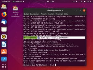 Abbildung 1: Mit der Installation von Partclone verwandeln Sie ein herkömmliches Ubuntu-Live-System in eine perfekte Plattform zum Sichern oder Klonen eines Linux-Systems.