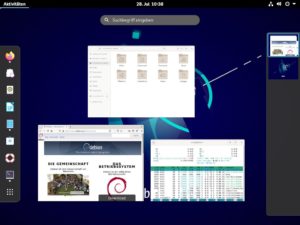 Abbildung 2: Debian 11 installiert die Version 3.38.5 des Gnome-Desktops. Auf Gnome 40 und die Nachfolger müssen Debian-Nutzer bis zum nächsten Release der Distribution warten.