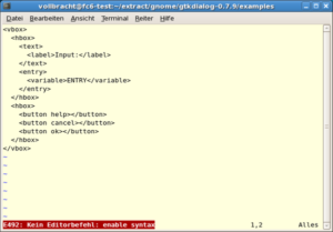 Gtkdialog: Mit wenigen Zeilen XML-Code ein schönes Eingabefeld entwerfen