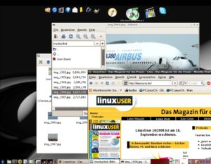Abbildung 1: Die auf PCLinuxOS basierende Distribution Fluxflux setzt auf den Windowmanager Openbox und verwendet in der Hauptsache auf GTK basierende Anwendungen.