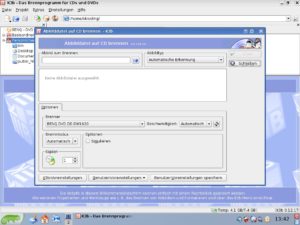 Abbildung 1: Unter KDE hilft Ihnen K3b, die ISO-Dateien auf CDs zu brennen.
