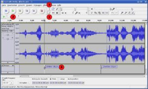 Abbildung 1: Mit dem Audioeditor Audacity teilen Sie große Musikdateien in einzelne Stücke.