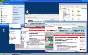 Abbildung 1: Der Seamless-Mode von VirtualBox erweckt den Eindruck, dass Windows-Applikationen direkt unter Linux laufen.
