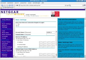 Abbildung 1: Netgear setzt beim KWGR614 auf das übliche Webinterface. Eine deutsche Übersetzung fehlt allerdings.