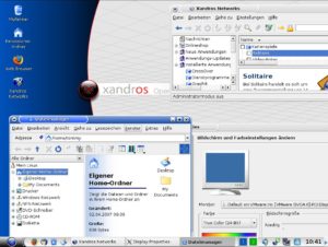 Abbildung 1: Xandros bietet dem Anwender das Look & Feel von Windows, gepaart mit der Technik von Linux.