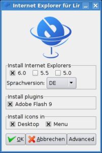 Abbildung 1: Dank der neuen grafischen Oberfläche vereinfacht Ihnen IEs4Linux die Installation des Internet Explorer unter Linux.