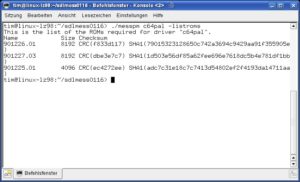 Abbildung 1: Für die Emulation des Commodore 64 sind die Inhalte der drei ROMs 901226.01, 901227.03 und 901225.01 notwendig.