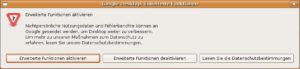 Abbildung 1: Das Freischalten der erweiterten Funktionen bietet danach nicht etwa mehr Features sondern gestattet der Software, statistische Informationen über das Internet zu versenden.