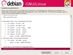 Abbildung 1: Paipix kommt mit der neuen grafischen Installationsroutine von Debian 4.0 alias "Etch".