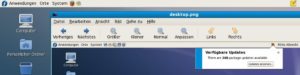 Abbildung 1: Nach dem ersten Update gibt es einige Veränderungen auf dem Desktop zu "bewundern".