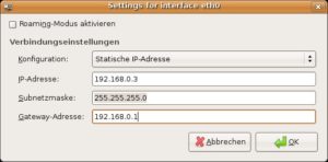Abbildung 1: Die Netzwerkkonfiguration unter Ubuntu: Geben Sie dem Server, der das PXE-Image austeilen soll, manuell eine feste Netzwerkadresse.