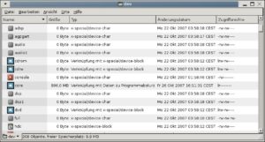 Abbildung 1: Der Linux-Geräteschuppen befindet sich im Ordner <code srcset=