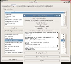 Abbildung 1: Die Plugin-Schnittstelle des Security-Scanner Nessus erlaubt eine genaue Definition der Exploits, die auf das Ziel angewendet werden.