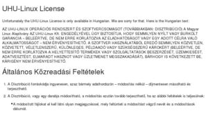 Abbildung 1: Software-Lizenzen sind allgemein schwer zu verstehen – das trifft auch auf die ungarische UHU-Lizenz zu.