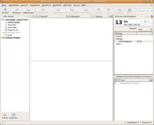 Abbildung 1: Nach der Installation von Lightning wartet die Oberfläche von Thunderbird mit diversen neuen Funktionen auf.