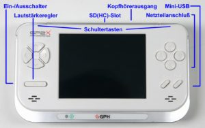 Abbildung 1: Ganz in Weiß mit einem 3,5 Zoll Touchscreen: Der GP2X-F200.