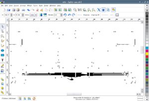 Abbildung 1: Uniconvertor und SK1 unterschlagen Haarlinien aus Corel-Draw-Dateien. Das Bild sollte einen Güterwagen zeigen.