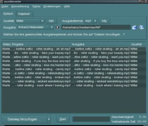 Abbildung 1: Selbst Einsteiger fühlen sich im übersichtlichen Interface des Soundkonverters gleich zurecht und kommen so schnell zu guten Ergebnissen.