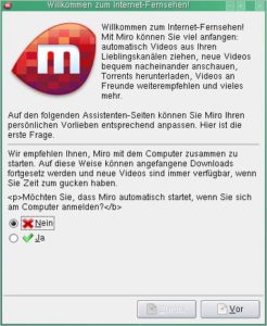 Abbildung 1: Ein kleiner Startassistent richtet auf Wunsch einen Autostart der Software ein…