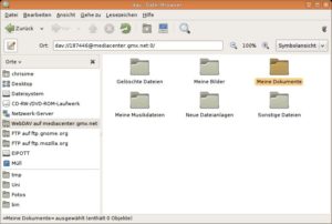 Abbildung 1: Das neue Gespann GIO/GVFS ermöglicht einen noch reibungsloserer Zugriff auf WebDAV-Server.