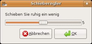 Abbildung 1: Über einen Schieberegler generieren Anwender mit Hilfe eines grafischen Tools Zahlen.