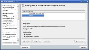 Abbildung 1: Das persönliche Internetverzeichnis fügen Sie ganz normal als Installationsquelle hinzu.