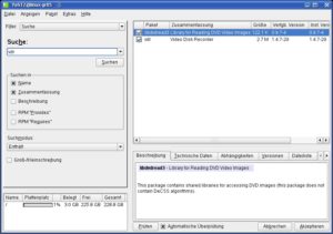 Abbildung 1: Bei OpenSuse finden Sie die VDR-Pakete über das Stichwort <code srcset=