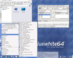 Abbildung 1: Der nächste Task für die Bluewhite-Entwickler: strukturiertere Menüs und eine einheitliche Programmoberfläche bei KDE- und Gtk-Software.