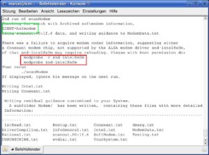 Abbildung 1: Welches Modem sich in Ihrem Rechner verbirgt, ermitteln Sie am einfachsten mit dem Programm "scanModem" von der Heft-DVD.