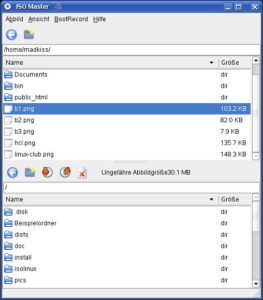 Abbildung 1: So zeigt ISO Master den Inhalt eines ISO-Images an.