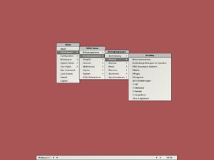 Abbildung 12: Blackbox zeigt nur eine Toolbar an. Ein Rechtsklick öffnet das Menü.