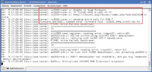 Abbildung 2: Die Kernelmodule lädt das System zwar problemlos, es findet aber die zugehörigen Firmware-Dateien nicht.