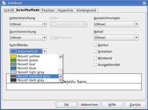 Abbildung 2: Schriftfarbe Medium Gray: Damit geben Sie Ihrem Briefkopf einen edlen Touch.