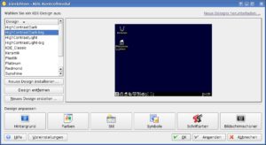 Abbildung 2: Themen und Schemen: Im KDE-Thememanager wählen Sie eine kontrastreiche Darstellung aus, die beim Lesen hilft.