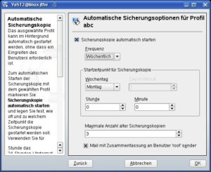 Abbildung 2: Über die Systemwerkzeuge von OpenSuse können Sie auch automatische Sicherungskopien erstellen lassen. So sparen Sie sich manuelle Arbeit beim Backup.