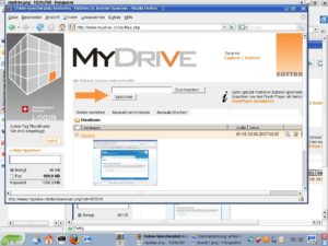 Abbildung 2: Übersichtlich: Fahren Sie mit der Maus zum Beispiel über eine Bilddatei, zeigt Ihnen MyDrive eine Vorschau an. Danach können Sie verschiedene Dateioperationen durchführen.