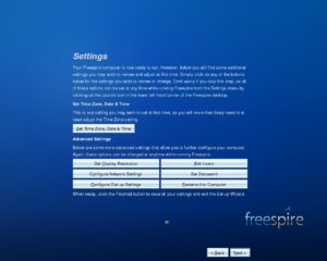 Abbildung 2: Vor dem Start von KDE richten Sie verschiedene Parameter für die Distribution ein, etwa die Zeitzone und das Netzwerk.
