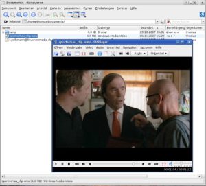 Abbildung 2: SMPLayer kommt mit verschiedenen Videoformaten problemlos zurecht. Ziehen Sie einen Film einfach per Drag & Drop in das Programmfenster.
