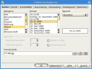 Abbildung 2: Um das früheste darstellbare Datum zu ermitteln, formatieren Sie eine Zelle mit dem Inhalt "0" als Datum.