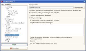 Abbildung 2: FileZilla bietet viel Komfort – unter anderem die Bearbeitung entfernter Dateien im eigenen Lieblingseditor.