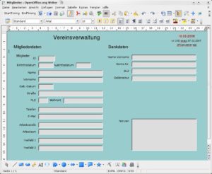 Abbildung 2: Im Eingabeformular der Mitgliederverwaltung erfassen Sie neue Mitglieder.