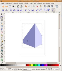 Abbildung 2: Werkzeug für Vektorgrafik: Mit Inkscape erstellen und bearbeiten Sie im Handumdrehen Grafiken für Logos oder Hintergründe. Alle wichtigen Manipulationstools befinden sich bereits an Bord.