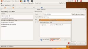 Abbildung 2: Der neue Ubuntu-Dialog zur Druckereinrichtung ist übersichtlich gestaltet und hilft beim Setup lokaler Geräte und Netzwerkdrucker.