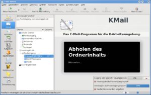Abbildung 2: KMail präsentiert sich in KDE 4.1 in neuem Gewand und damit deutlich übersichtlicher.