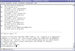 Abbildung 2: Tripwire schützt vor der ersten Generation von Rootkits. Es verfolgt Veränderungen an bestimmten Dateien.