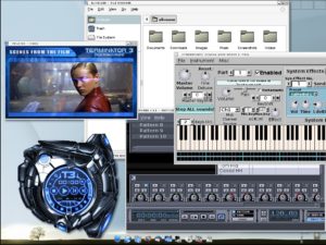 Abbildung 2: Dank Elive testen Sie gefahrlos das neue Desktop-Konzept des Windowmanagers Enlightenment.