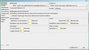 Abbildung 2: Audacity erkennt die Fast-Track-Geräte nach einem Neustart automatisch.