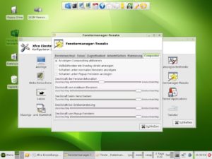 Abbildung 2: Die Compositing-Effekte von Xfce lassen sich im laufenden Betrieb ein- und ausschalten.