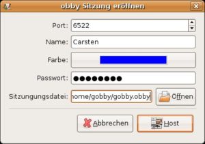 Abbildung 2: Jeder Gobby-Client kann zugleich als Server für andere Clients dienen.