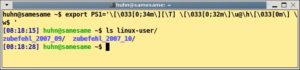Abbildung 2: Schön bunt: Färben Sie den Prompt mit ANSI-Escape-Sequenzen ein.